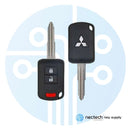 2017-2020 Mitsubishi Mirage Llave de cabeza remota FCC: OUCJ166N