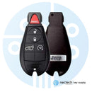 2009 - 2013 Jeep Grand Cherokee proximidad Fobik FCC: IYZ-C01C