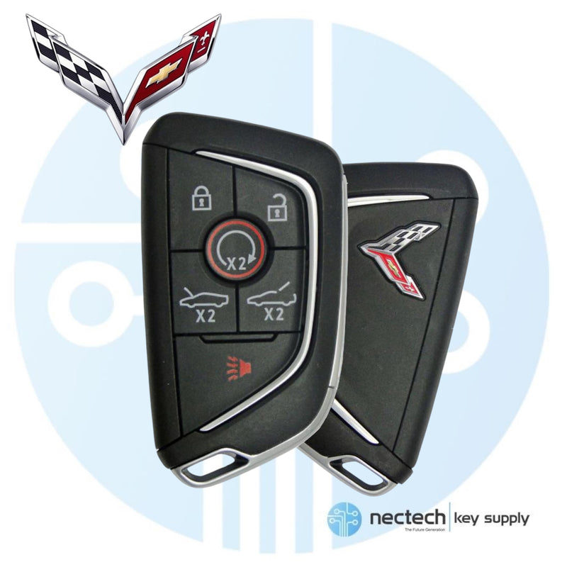 2020 - 2025 Chevrolet Corvette C8 Smart Proximity Key 6B (Crome Logo)  FCC: YG0G20TB1