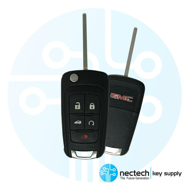 2010 - 2019 NEW GMC Terrain Remote Flip Key 5 Buttons FCC: OHT01060512