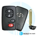 2010-2011 NUEVA llave inteligente de proximidad Toyota Prius FCC: Tablero HYQ14AAB "E": 3370