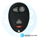 2002 - 2005 Chevrolet Pontiac Oldsmobile Control remoto Fob FCC: L2C0007T PN: 10335588