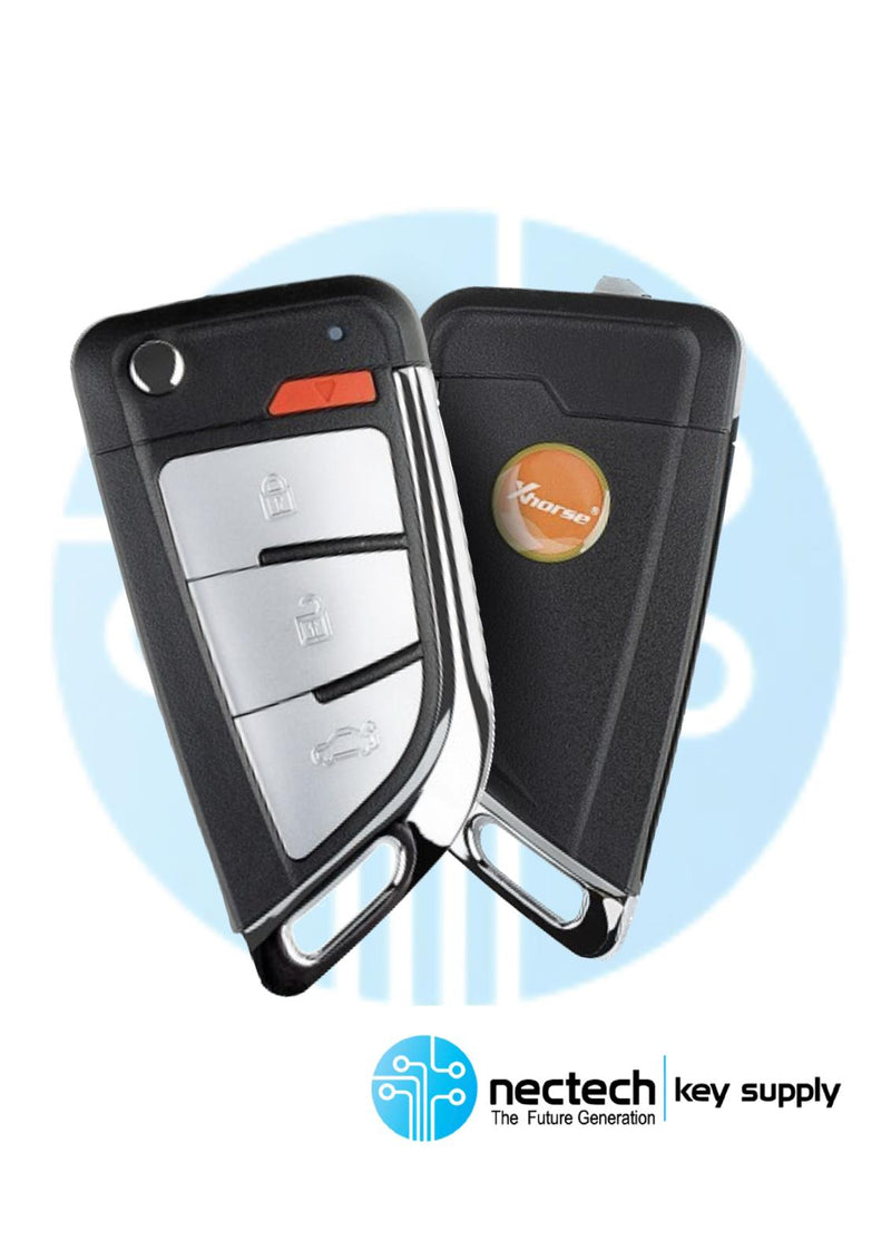 Xhorse - Estilo cuchillo / Control remoto universal de 4 botones / Llave inteligente para herramienta de llave VVDI