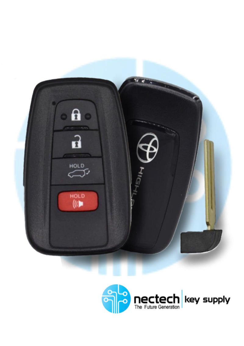 2020 - 2022 Toyota Highlander LE, XLE Llave de proximidad inteligente FCC: HYQ14FBC
