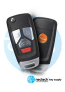 Llave remota Xhorse Wire Flip estilo Audi 4 botones XKAU02EN