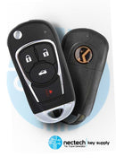 Xhorse - Estilo Buick / Llave abatible remota universal de 4 botones para herramientas de llave VVDI (con cable)