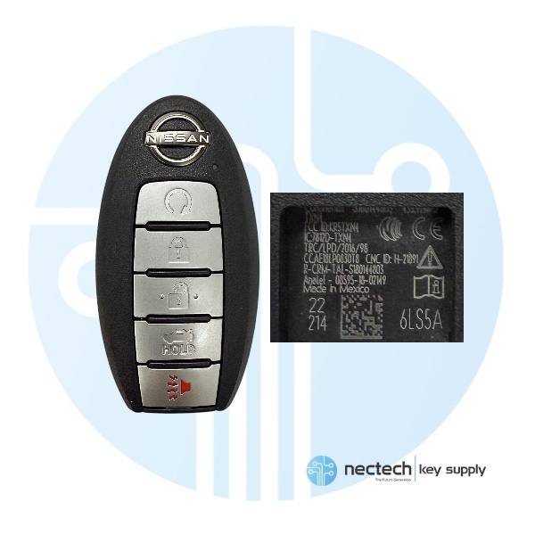 2022 - 2025 Nissan Altima Smart Prox Key 5B Trunk / Remote Start - KR5TXN4 285E3-6LS5A