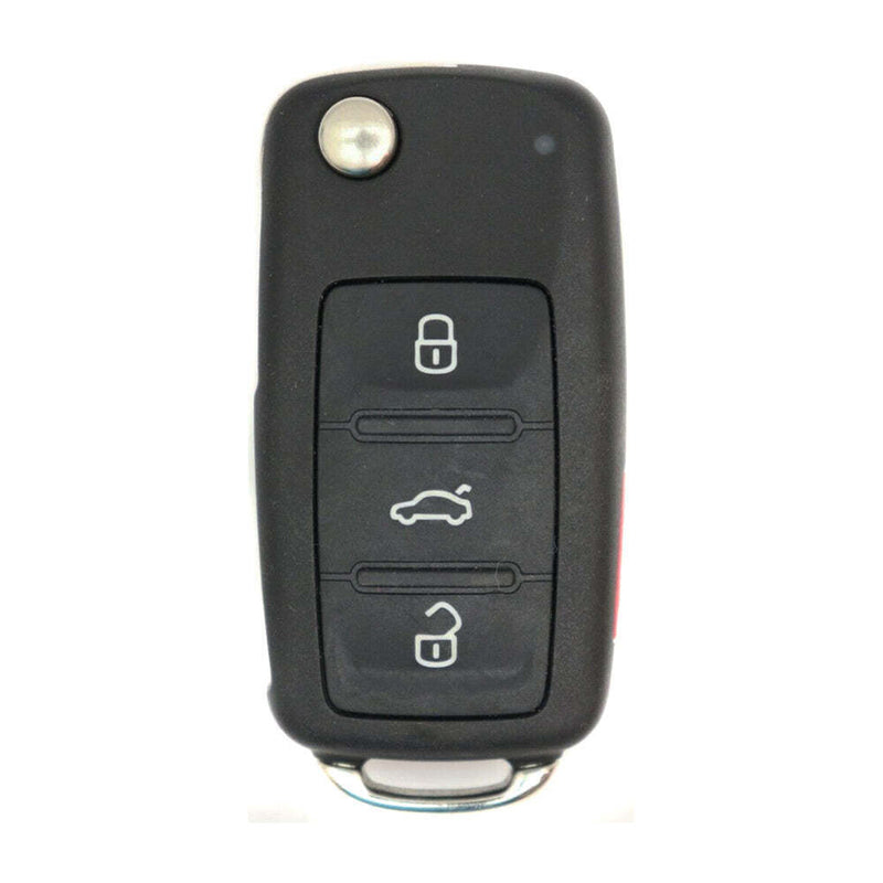 2012-2018 Volkswagen llave abatible remota de 4 botones PN:5KO837202BJ FCC:NBGFS93N 315Mhz