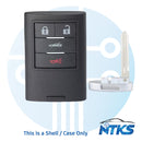 2008 - 2013 CARCASA para llave inteligente Chevrolet Corvette de 4 botones