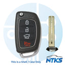 2015-2019 SHELL para Hyundai Sonata Santa Fe Tucson Llave remota / 4 botones