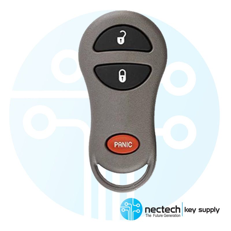 1999 - 2004 Jeep Remote Control Key Fob FCC: GQ43VT9T PN: 56036859