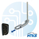 2020 - 2021 Chevrolet Corvette Cadillac Hoja de llave de emergencia HU100