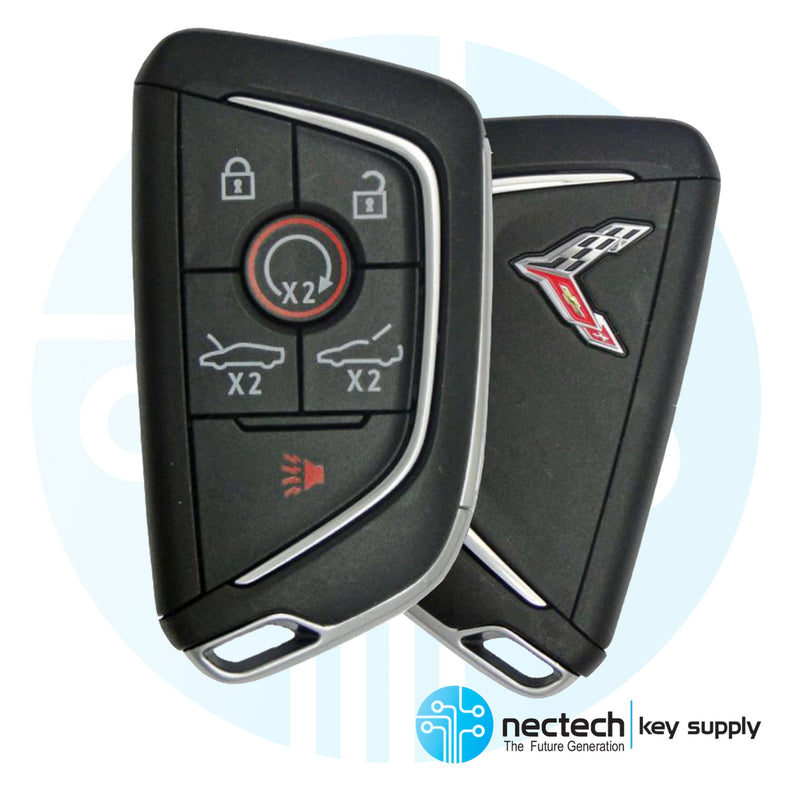2020 - 2025 Chevrolet Corvette C8 Smart Proximity Key 6B (Crome Logo)  FCC: YG0G20TB1