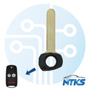 2005 - 2013 Acura Hoja de llave abatible de emergencia HO01 sin chip