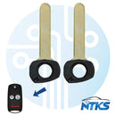 2005 - 2013 Acura Hoja de llave abatible de emergencia HO01 sin chip