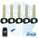 2007 - 2013 Acura Hoja de llave abatible de emergencia HO01 sin chip