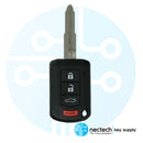 2015-2017 Mitsubishi Lancer Llave de cabeza remota FCC: OUCJ166N