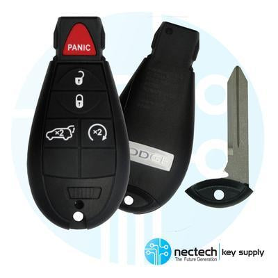 2008 - 2013 Dodge Fobik Key 5B FCC: IYZ-C01C / M3N5W783X - 433 MHz