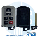 2011 - 2020 CARCASA para Toyota Sienna Smart Key para FCC: HYQ14ADR