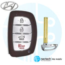 FCC de llave de proximidad inteligente Hyundai Elantra 2013 - 2016: SY5MDFNA433