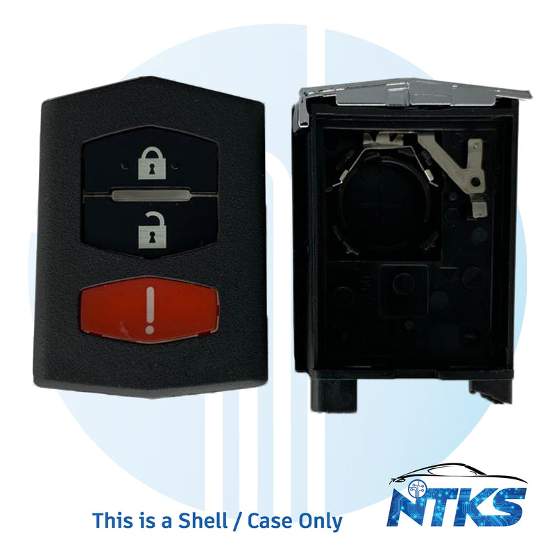 2006 - 2013 SHELL for Mazda Remote Flip Key with Emergency Key 3-Buttons