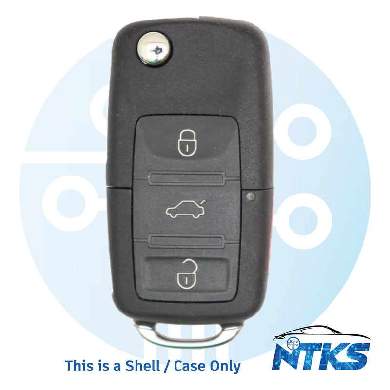 2006-2011 CARCASA para llave abatible remota Volkswagen/4 botones