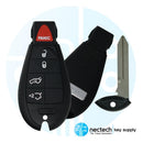 2008 - 2013 Jeep Fobik Key 5B FCC: IYZ-C01C / M3N5W783X - 433 MHz