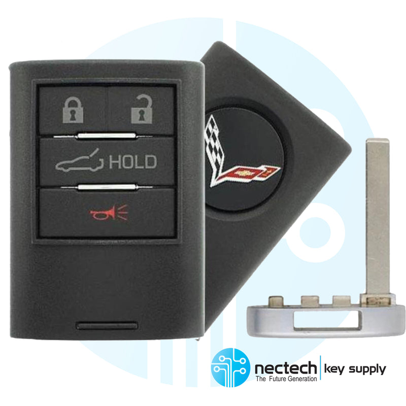 2016 - 2020 Chevrolet Corvette llave inteligente 4B FCC: NBGGD9C04 / PN: 23465950