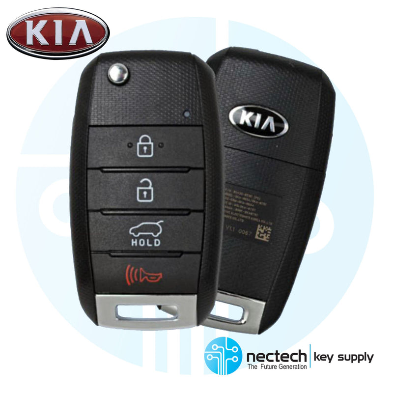2017-2019 Kia Niro Remote Flip Key 4-B FCC: SY5JFRGE04 (DE 4BT)