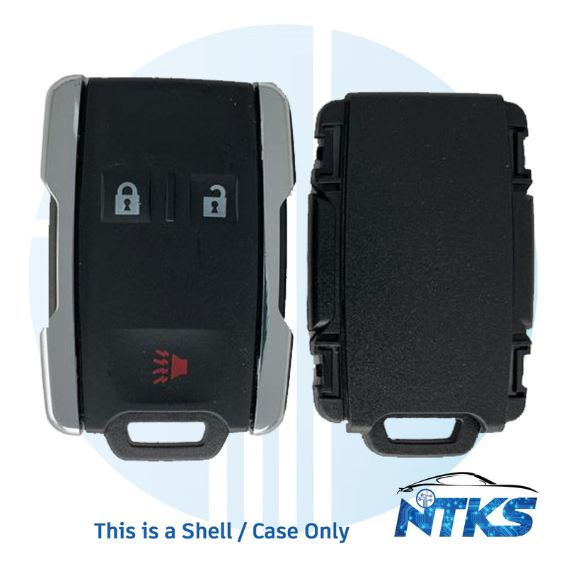 2014 - 2019 SHELL para Chevrolet GMC Control remoto Arranque remoto 3 botones Lados plateados