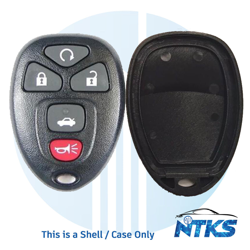 2004 - 2012 SHELL for Buick Chevrolet Pontiac Remote Control KOBGT04A / 5-Buttons