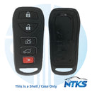 2004 - 2010 SHELL para control remoto Nissan Quest - 5 botones