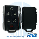 2014 - 2019 SHELL for Chevrolet GMC Remote Control 6-Buttons Silver Side