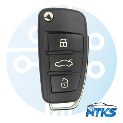 2013-2017 Audi A3-Q2L-Q3 PROXIMITY 4-Button Flip Key  PN: 81A 837 220 J FCC: NBGFS1271M  MQB F:434 Mhz