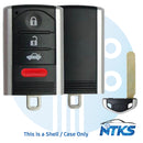 2009 - 2015 SHELL for Acura ILX TL Smart Key 4-Buttons Car