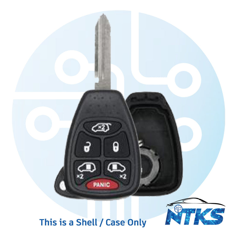 2004 - 2007 SHELL for Chrysler Remote Key Y159 / 6-Buttons