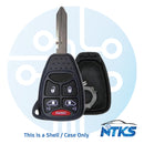 2004 - 2009 CARCASA para llave remota Chrysler Y159 / 5 botones