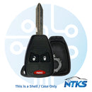 2004 - 2007 CARCASA para Chrysler / Dodge / Jeep / Llave remota Y159 / 3 botones