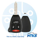 2004 - 2009 CARCASA para llave remota Chrysler Jeep Y159 / 4 botones
