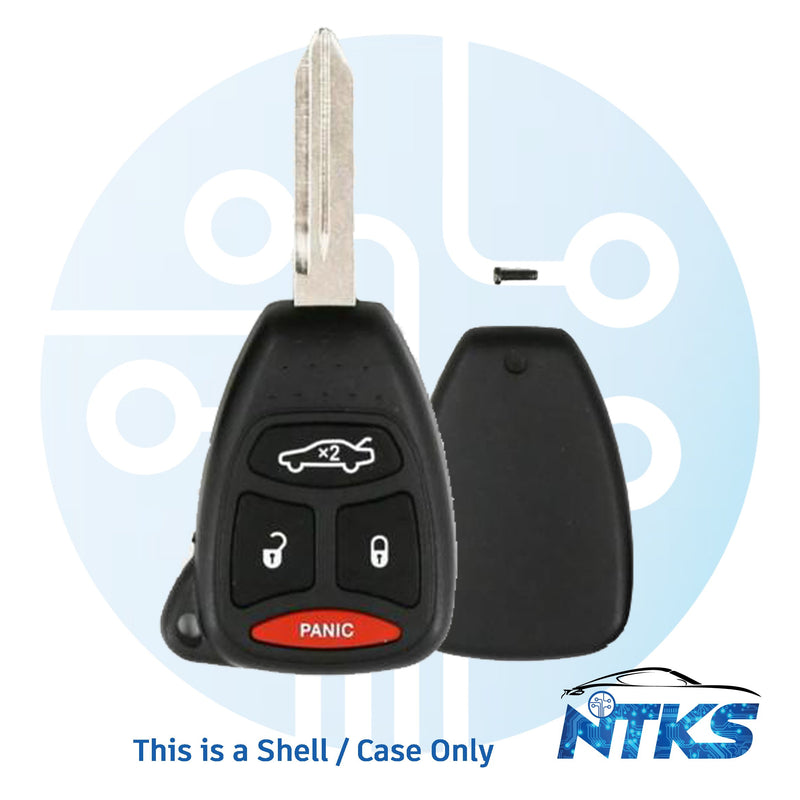 2004 - 2009 SHELL for Chrysler Jeep Remote Key Y159 / 4-Buttons