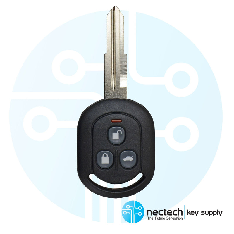 2009-2011 Chevrolet Aveo Sedan (4 puertas) Llave de cabeza remota FCC: VQQRK960NAT