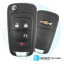 2010 - 2019 Chevrolet Equinox Impala Sonic Remote Flip Key with Remote Start FCC: OHT01060512 PN: 20873620