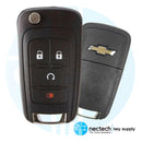 2013-2018 New Chevrolet Trax Remote Flip Key FCC: AVL-B01T1AC , KR55WK50073