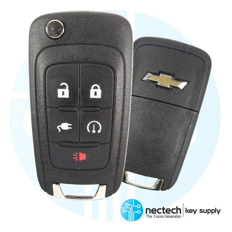 2011 - 2015 Chevrolet Volt Remote Flip Key PEPS FCC: OHT05918179 PN: 22755321