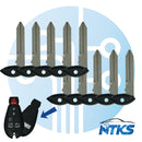 2008 - 2021 Dodge Chrysler Jeep Fobik Hoja de llave de emergencia Y159