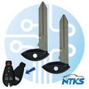 2008 - 2021 Dodge Chrysler Jeep Fobik Hoja de llave de emergencia Y159