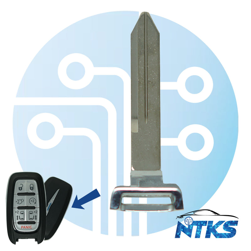 2017 - 2020 Chrysler Pacifica Emergency Key Blade Y171