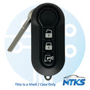 2015 - 2019 CARCASA para Dodge Ram Promaster Flip remoto / 3 botones