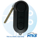 2012 - 2017 SHELL for Fiat Dodge Ram Remote Flip Key / 3-Buttons
