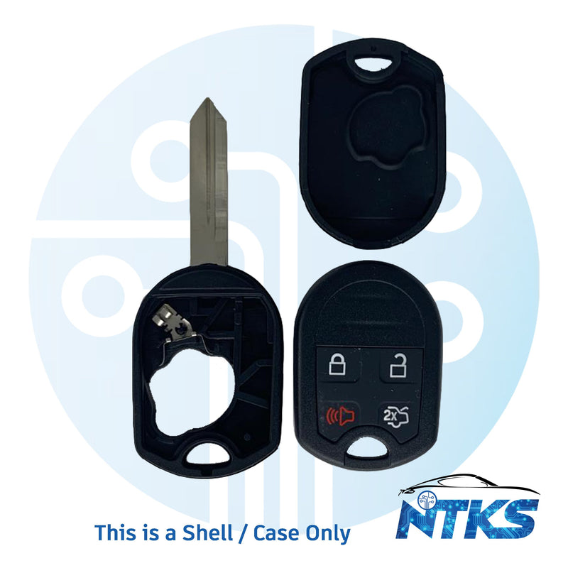 2011 - 2017 CARCASA para llave remota Ford H75 / 4 botones